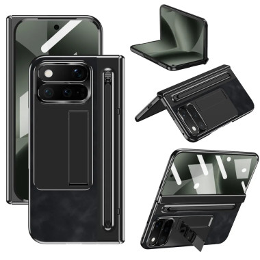 Coque Google Pixel 11 Pro Fold Style Cuir Stylet Béquille