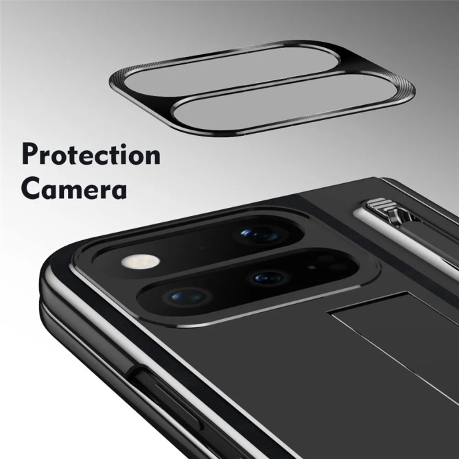 Coque Google Pixel 11 Pro Fold Style Cuir Stylet Béquille