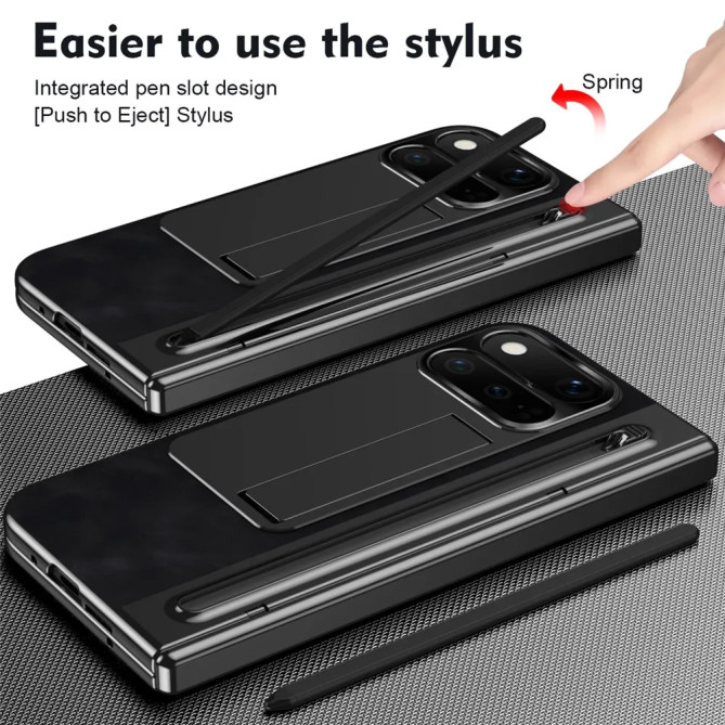 Coque Google Pixel 11 Pro Fold Style Cuir Stylet Béquille