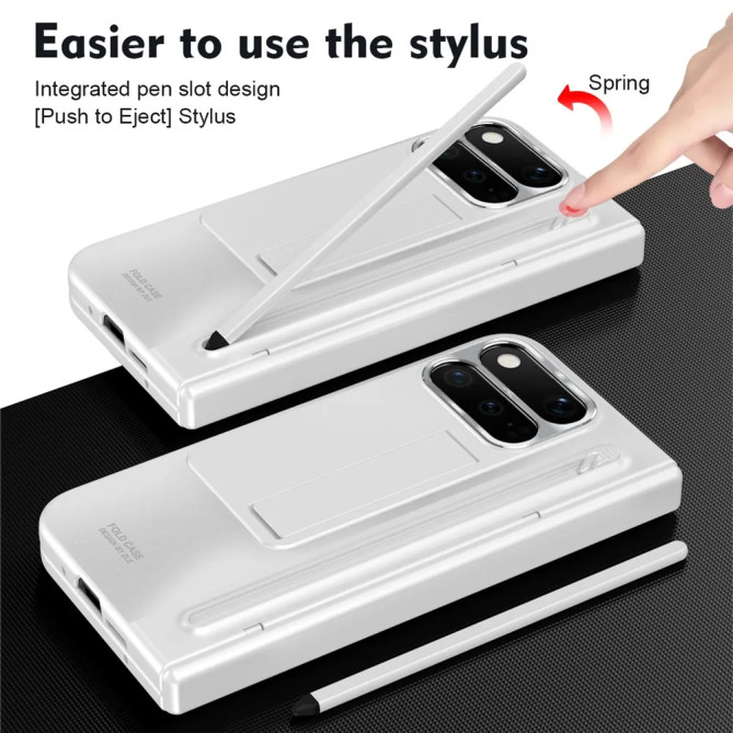 Coque Google Pixel 11 Pro Fold Stylet Éjectable Béquille Verre Trempé