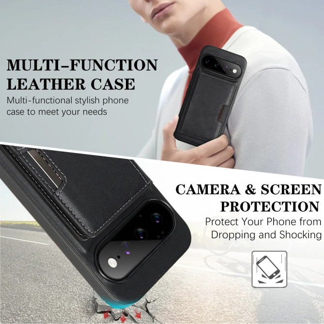 Coque Google Pixel 11 Pro XL Portefeuille Magnétique Pliable