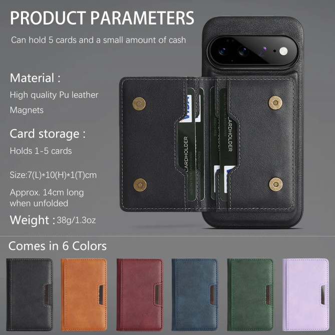 Coque Google Pixel 11 Pro XL Portefeuille Magnétique Pliable