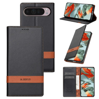 Housse Google Pixel 11 Pro XL N.BEKUS Rabat Flip Anti-RFID