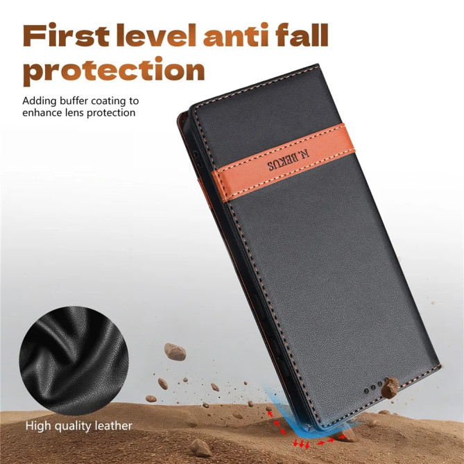 Housse Google Pixel 11 Pro XL N.BEKUS Rabat Flip Anti-RFID