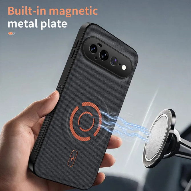 Coque Google Pixel 11 Pro XL KJB1 Magnétique Texture Textile