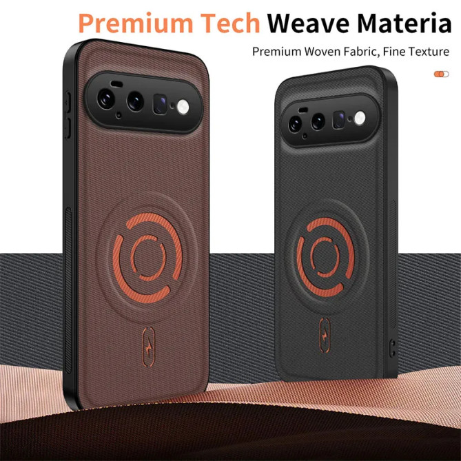 Coque Google Pixel 11 KJB Tissu Antidérapant Magnétique