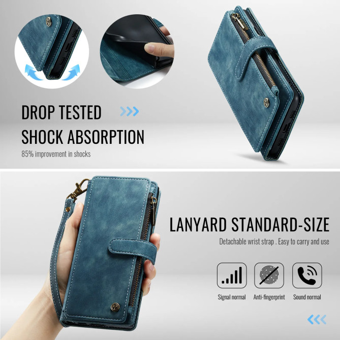 Housse Google Pixel 11 Pro XL C30 Portefeuille Zippé 10 Cartes