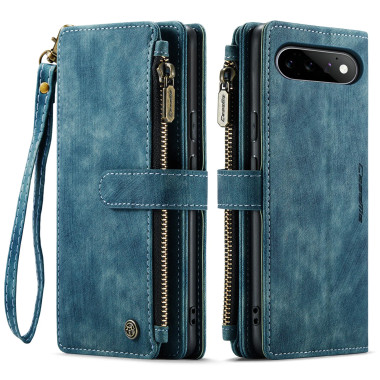 Housse Google Pixel 11 Pro / 11 C30 Portefeuille Zippé 10 Cartes