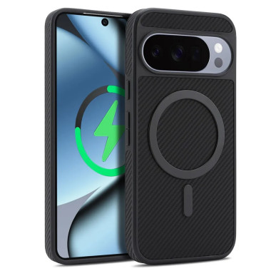 Coque Google Pixel 11 Pro XL Texture Carbone Antichoc Magnétique