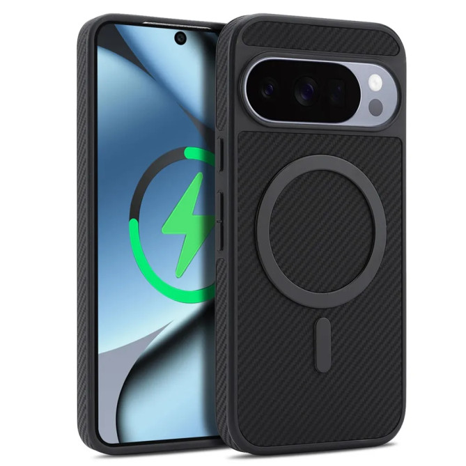 Coque Google Pixel 11 Pro XL Texture Carbone Antichoc Magnétique