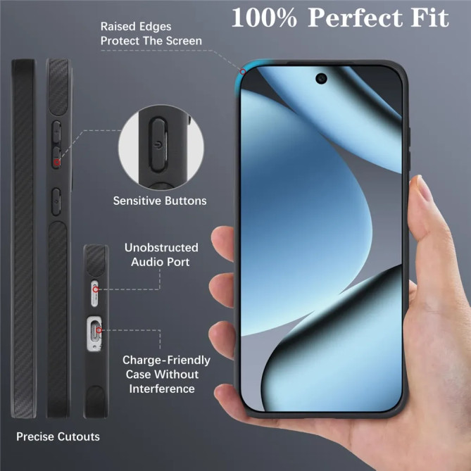 Coque Google Pixel 11 / 11 Pro Texture Carbone Antichoc Magnétique
