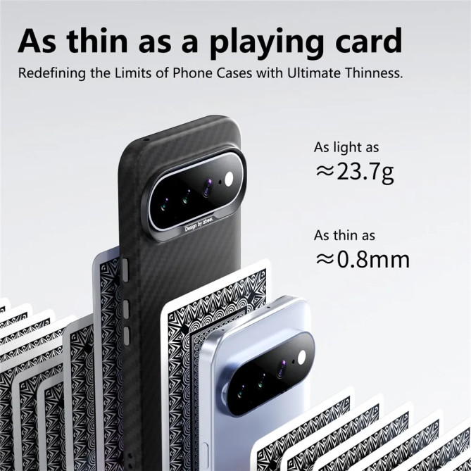 Coque Google Pixel 11 Pro XL Ultra-Fine Texture Fibre de Carbone