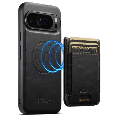 Coque Google Pixel 11 SUTENI avec porte-cartes détachable et support