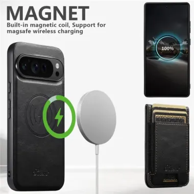 Coque Google Pixel 11 Pro SUTENI avec porte-cartes détachable et support