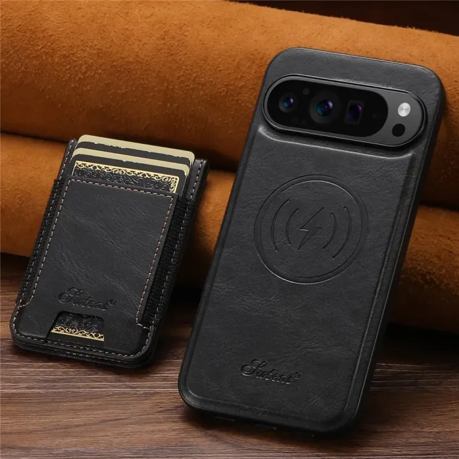 Coque Google Pixel 11 Pro SUTENI avec porte-cartes détachable et support