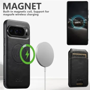 Coque Google Pixel 11 SUTENI H15 avec porte-cartes amovible