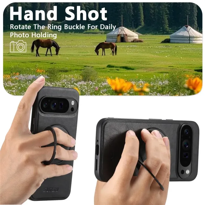 Coque Google Pixel 11 SUTENI G3 magnétique avec anneau rotatif