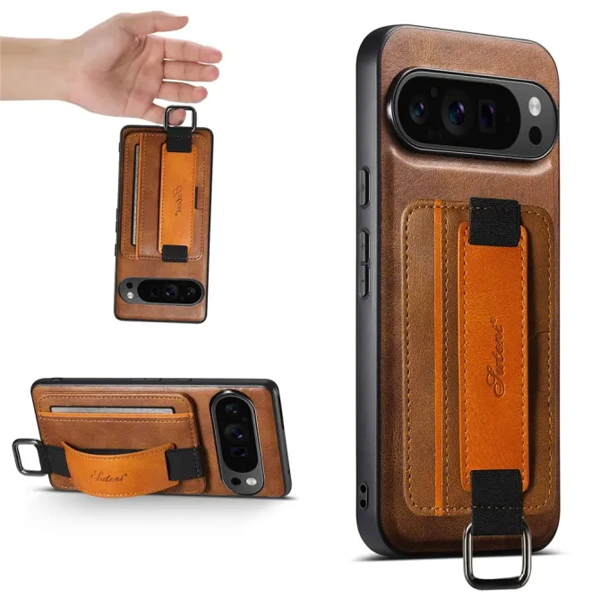 Coque Google Pixel 11 SUTENI H13 avec porte-cartes et poignée