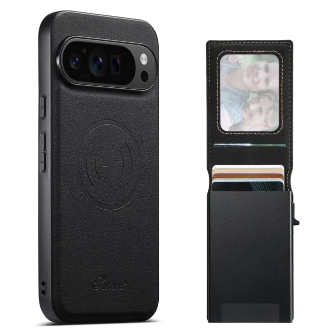 Coque Google Pixel 11 Pro XL SUTENI H19 avec porte-cartes magnétique 6 à 8 cartes