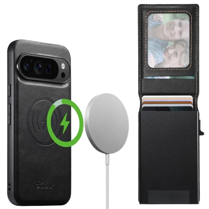 Coque Google Pixel 11 Pro XL SUTENI H19 lisse avec porte-cartes magnétique