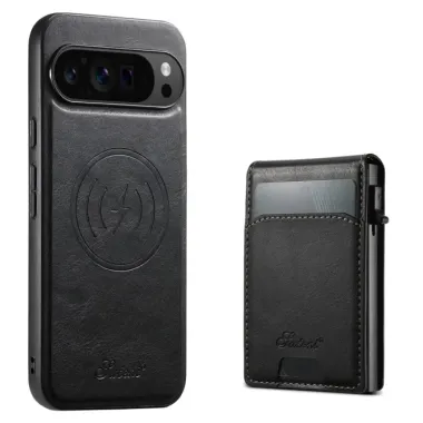 Coque Google Pixel 11 Pro XL SUTENI H19 lisse avec porte-cartes magnétique