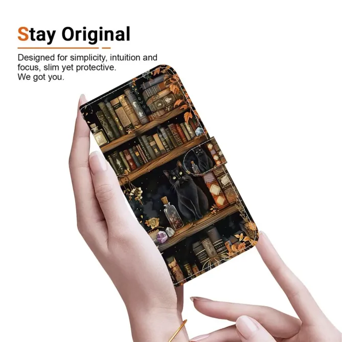 Housse Google Pixel 11 Pro XL Chat noir en bibliothèque
