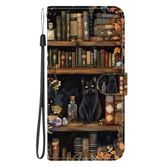 Housse Google Pixel 11 Pro XL Chat noir en bibliothèque