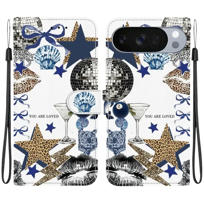 Housse Google Pixel 11 Pro XL Nœuds étoilés léopard