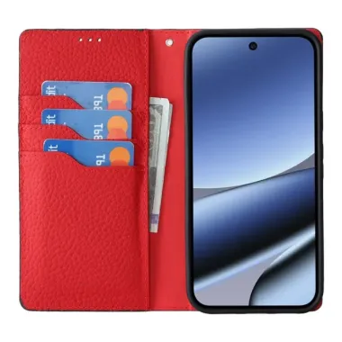 Housse Google Pixel 11 Pro XL en cuir véritable grainé
