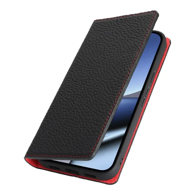 Housse Google Pixel 11 Pro XL en cuir véritable grainé