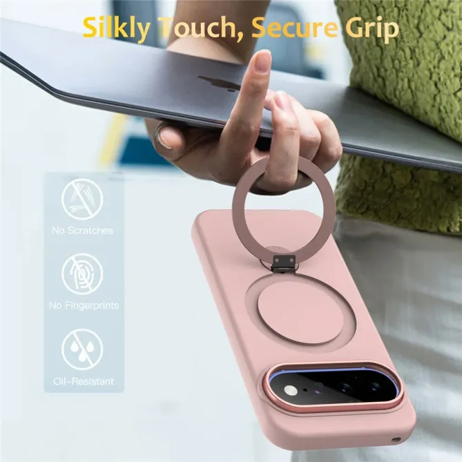 Coque Google Pixel 11 / 11 Pro magnétique avec anneau-support rotatif