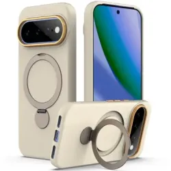 Coque Google Pixel 11 Pro XL magnétique avec anneau-support rotatif