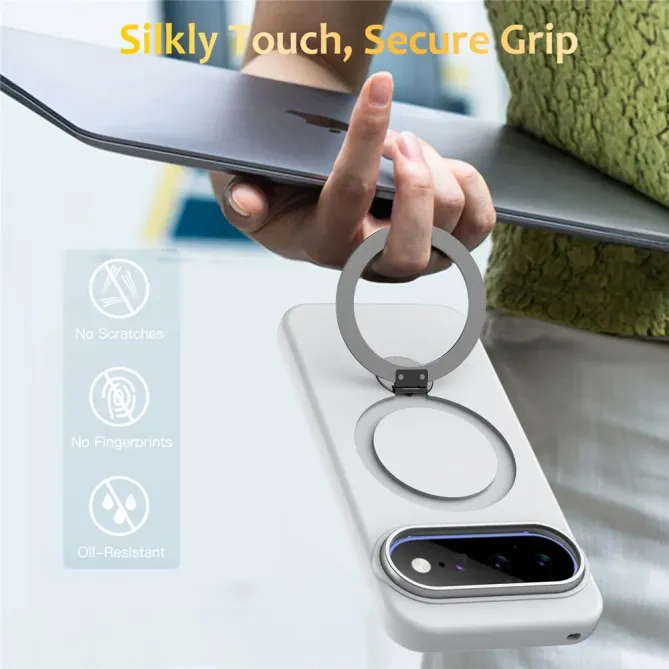 Coque Google Pixel 11 Pro XL magnétique avec anneau-support rotatif