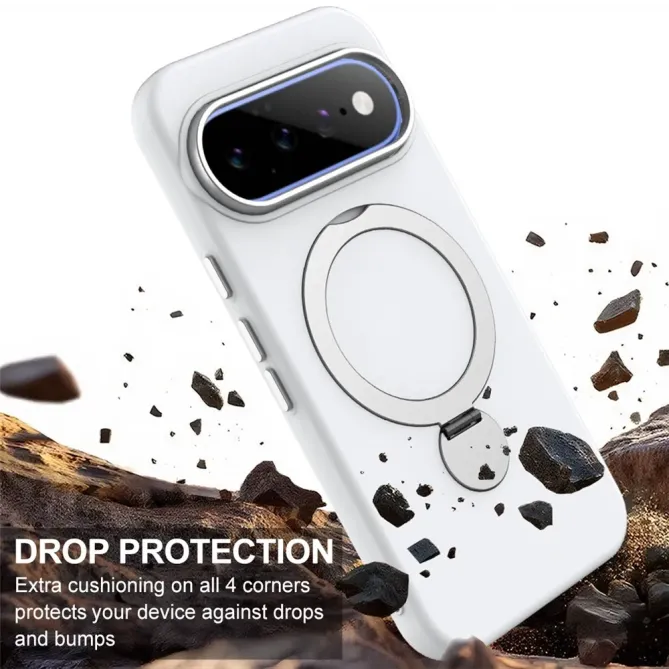 Coque Google Pixel 11 Pro XL magnétique avec anneau-support rotatif