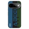 Coque Google Pixel 11 Pro ABEEL magnétique trame tech bleue