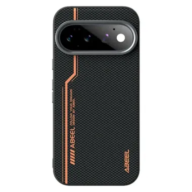 Coque Google Pixel 11 Pro ABEEL magnétique liseré orange carbone