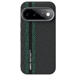 Coque Google Pixel 11 Pro ABEEL magnétique ligne orange verticale