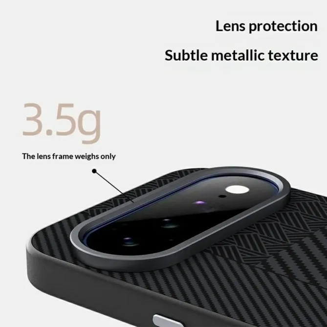 Coque Google Pixel 11 Pro ABEEL magnétique ligne orange verticale