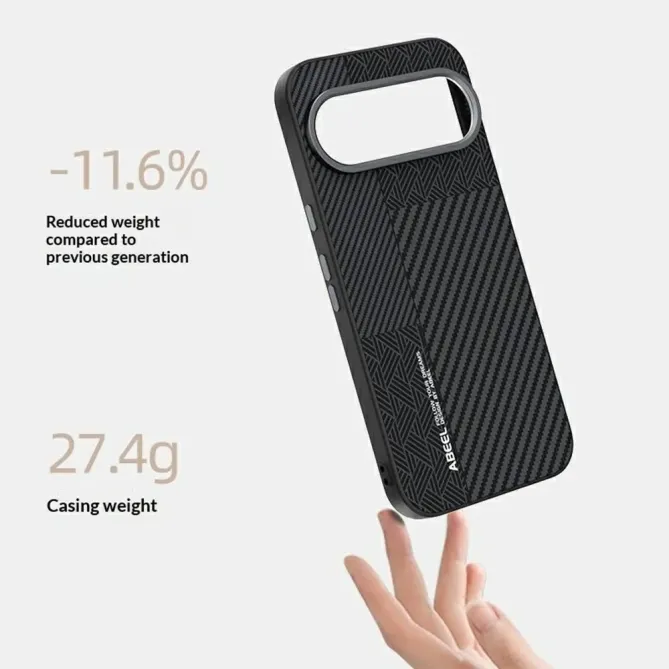 Coque Google Pixel 11 Pro ABEEL magnétique chevrons verts