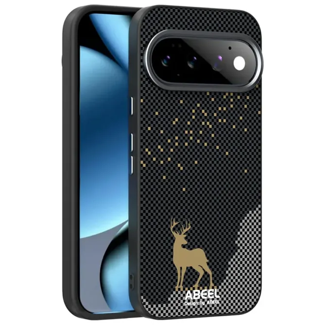 Coque Google Pixel 11 Pro ABEEL magnétique cerf doré
