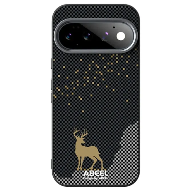 Coque Google Pixel 11 Pro ABEEL magnétique cerf doré