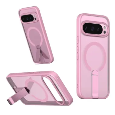 Coque Google Pixel 11 Pro XL transparente magnétique avec anneau-support
