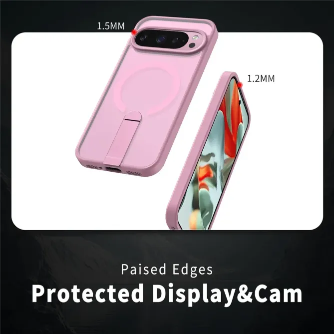 Coque Google Pixel 11 Pro XL transparente magnétique avec anneau-support