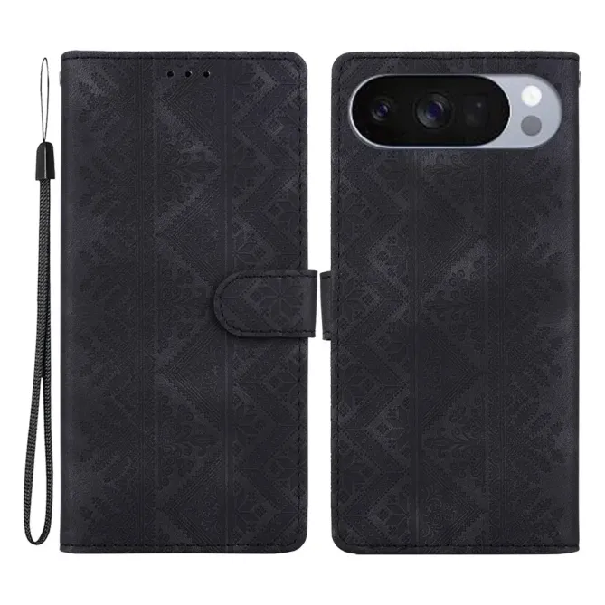 Housse Google Pixel 11 Pro XL géométrique avec dragonne