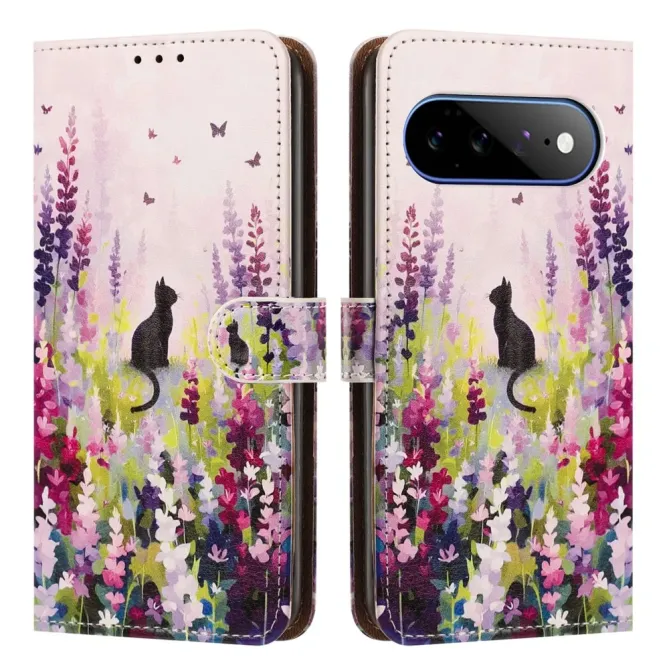 Housse Google Pixel 11 Pro XL Chat dans les fleurs