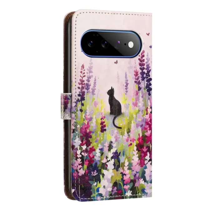 Housse Google Pixel 11 Pro XL Chat dans les fleurs