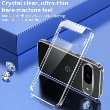 Coque Google Pixel 11 / 11 Pro transparente avec 2 verres trempés