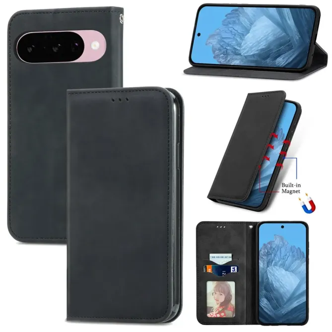 Housse Google Pixel 11 / 11 Pro grainée avec deux rangements cartes