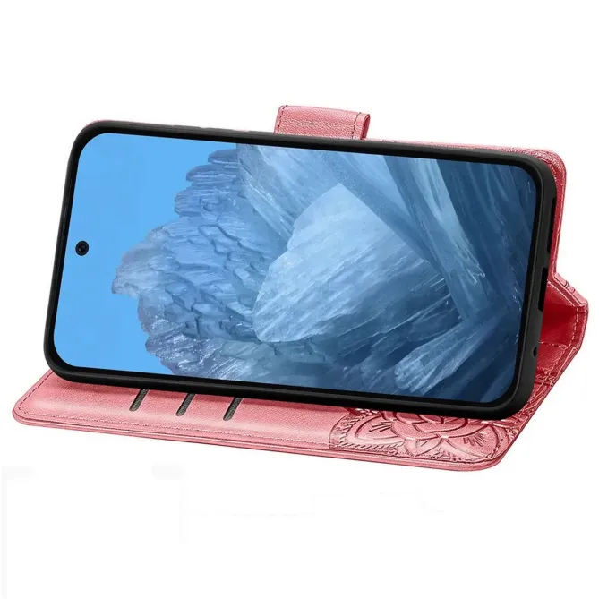 Housse Google Pixel 11 / 11 Pro papillon embossé avec dragonne