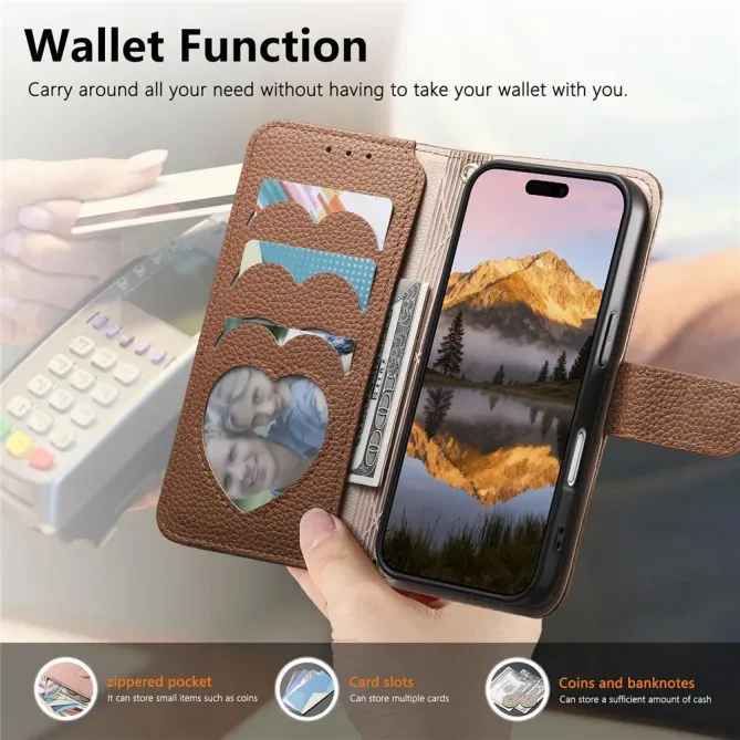 Housse Google Pixel 11 / 11 Pro multirangement zippée avec bandoulière